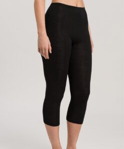 Hanro woolen silk leggings svart