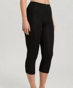 Hanro woolen silk leggings svart