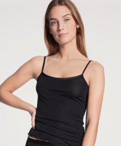 Calida True Confidence - Ull/Silke Topp, Svart