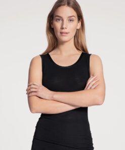 Calida True Confidence - Ull/Silke Topp, Svart