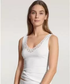 Calida Feminine Sense - Topp, Hvit