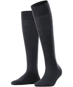 Falke Sensitive Berlin - Knestrømpe Ull, Dark Navy