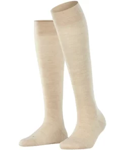 Falke Sensitive Berlin - Knestrømpe Ull, Beige