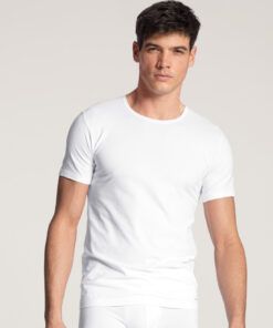 Calida Men Cotton Code - T-skjorte, Hvit