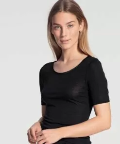 Calida True Confidence - Ull/Silke Topp, Svart
