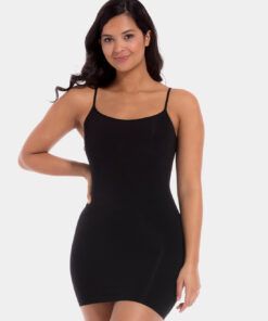 Magic seamless bodydress hold-in kjole black