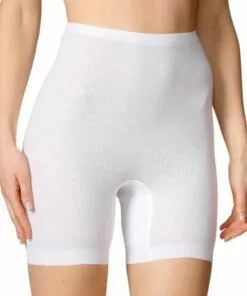 Calida Classic Cotton 2:2 - Truse med ben, Hvit