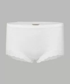 Lady Avenue Silke - Truse Strikket, Offwhite