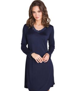 Lady Avenue - Nattkjole Strikket, Indigo