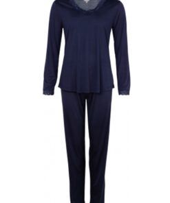 Lady Avenue Silke - Pysj Strikket, Indigo
