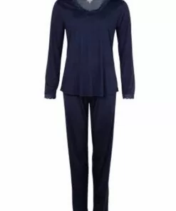 Lady Avenue Silke - Pysj Strikket, Indigo