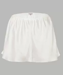 Lady Avenue Silke - Shorts Glatt, Off White