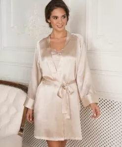 Lady Avenue Silke – Kimono Glatt, Bailey