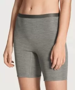 Calida True Confidence – Ull/Silke Shorts, Grå