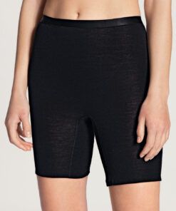Calida True Confidence - Ull/Silke Shorts, Svart