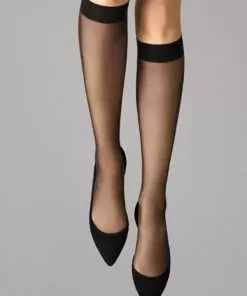 Wolford Individual 10 - Knestrømpe, Svart