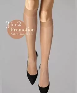Wolford Satin Touch 20 - 3 for 2 - Knestrømpe, Gobi