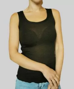 Oscalito ull silke tank top moka