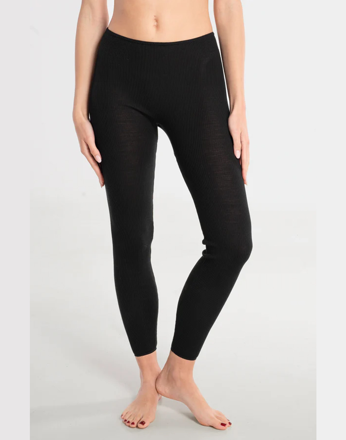 oscalito stillongs ull silke svart