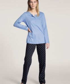 Calida Night Lovers- Pysj, Dark lapis blue