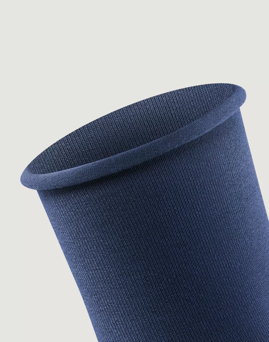 Falke sokk med rullekant Blåmelert