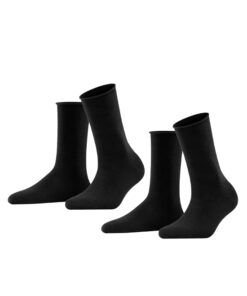 Falke Happy - 2pk Sokk, Sort
