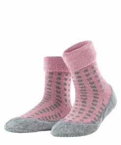 Falke Cosy Houndstooth - Sokk, Almond Blossom