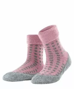 Falke Cosy Houndstooth - Sokk, Almond Blossom