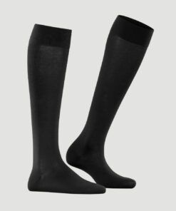 Falke Cotton Touch knestrømpe black