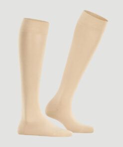 Falke Cotton Touch knestrømpe cream