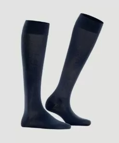 Falke Cotton Touch knestrømpe navy