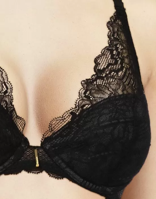 Push up bh med tynne blonder