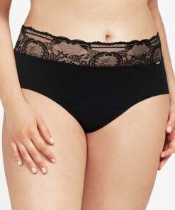 Chantelle Period Panty Lace - Høy truse, Svart