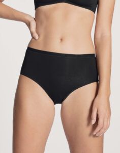 svart high waist bomull truse fra calida