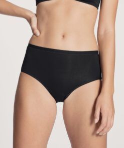 svart high waist bomull truse fra calida