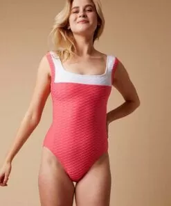 Paula swordfish badedrakt coral