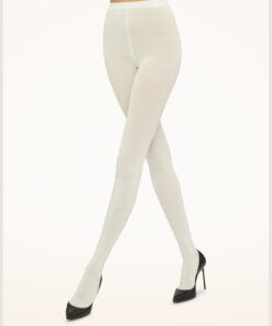wolford merino ull strømpebukse ecrue hvit