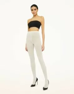 wolford merino ull strømpebukse ecrue hvit