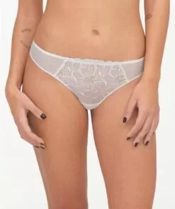 chantelle fleurs stringtruse ivory gold