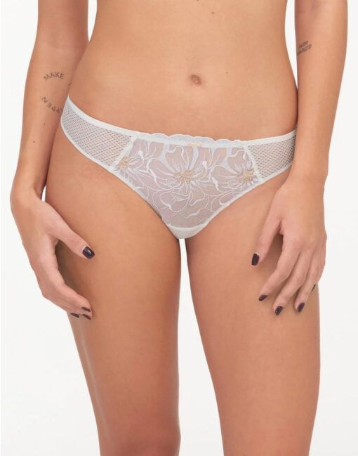 chantelle fleurs stringtruse ivory gold