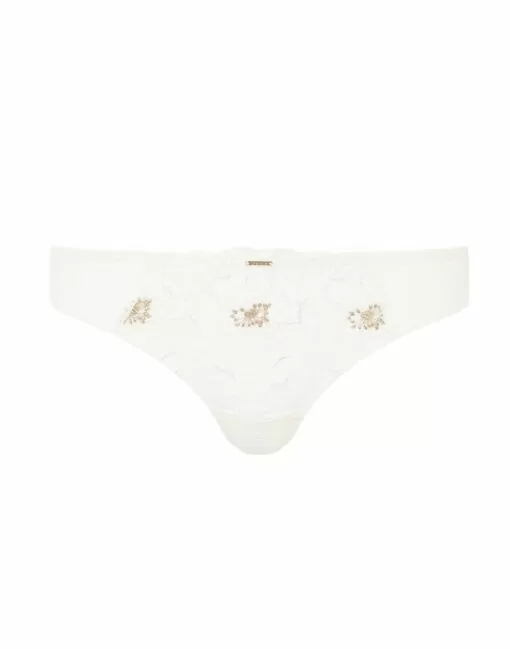 chantelle fleurs stringtruse ivory gold