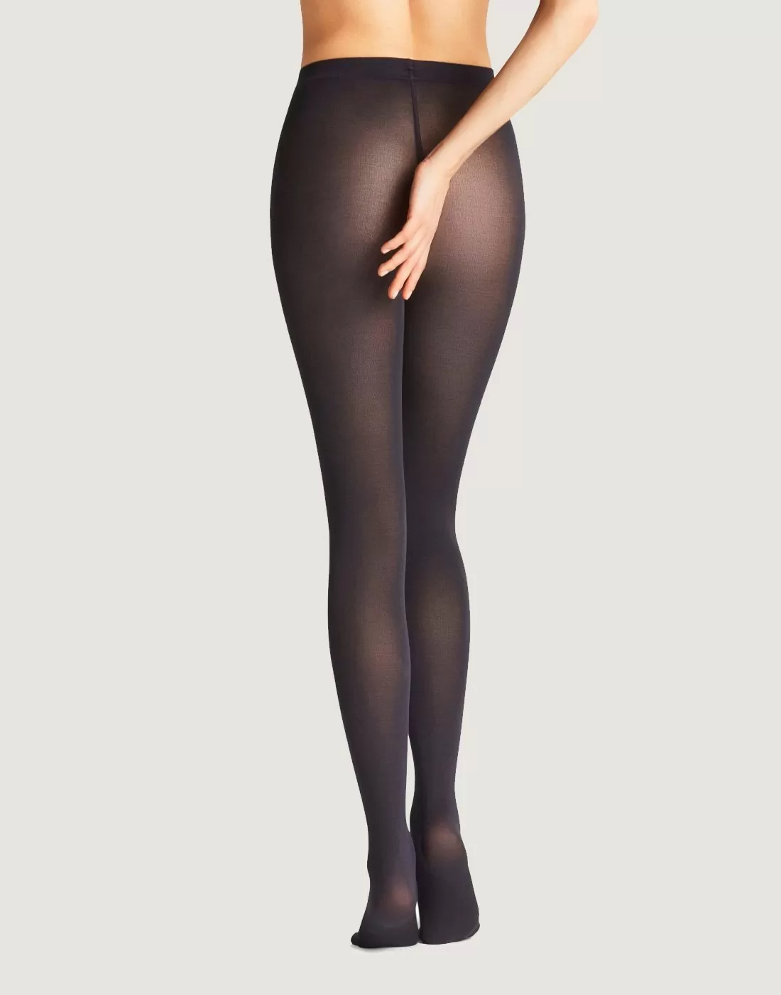 falke cotton touch bomull strømpebukse marine blå