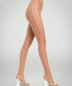 Wolford Dots - Strømpebukse, Farily Light/Svart