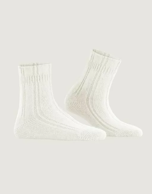 falke bedsock ullsokk offwhite hvit