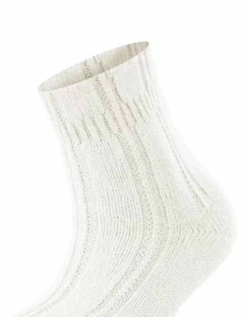 falke bedsock ullsokk offwhite hvit