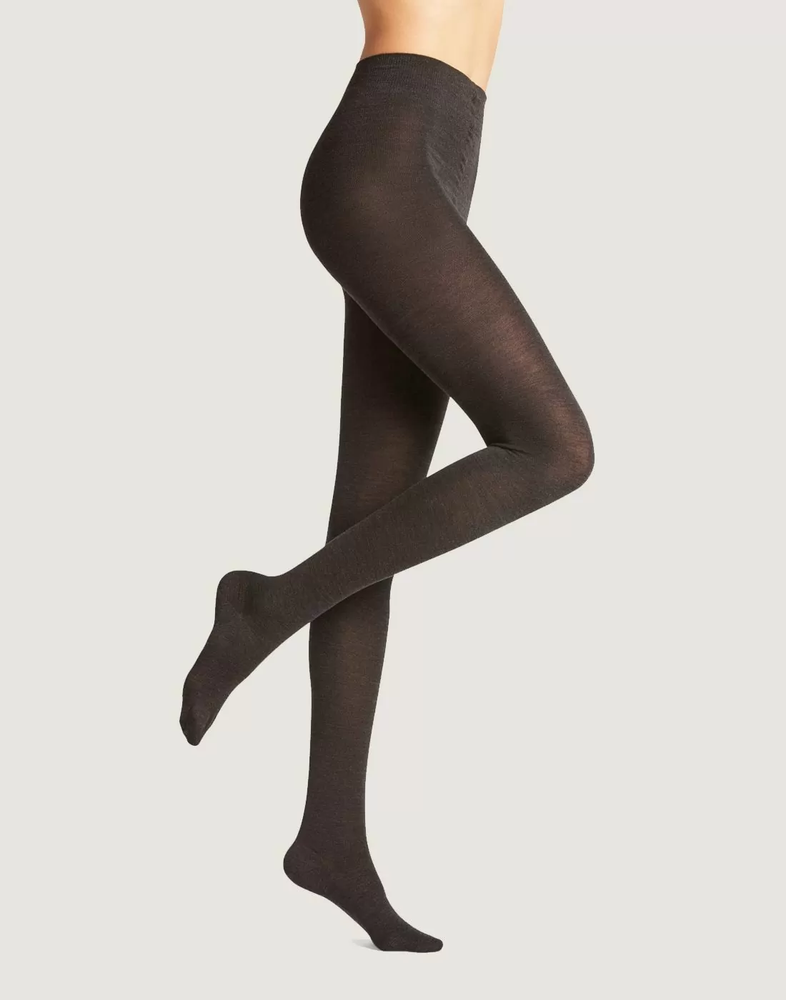 falke softmerino ull strømpebukse anthra mel