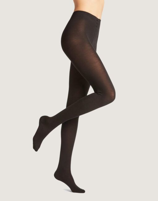 falke softmerino ull strømpebukse svart black