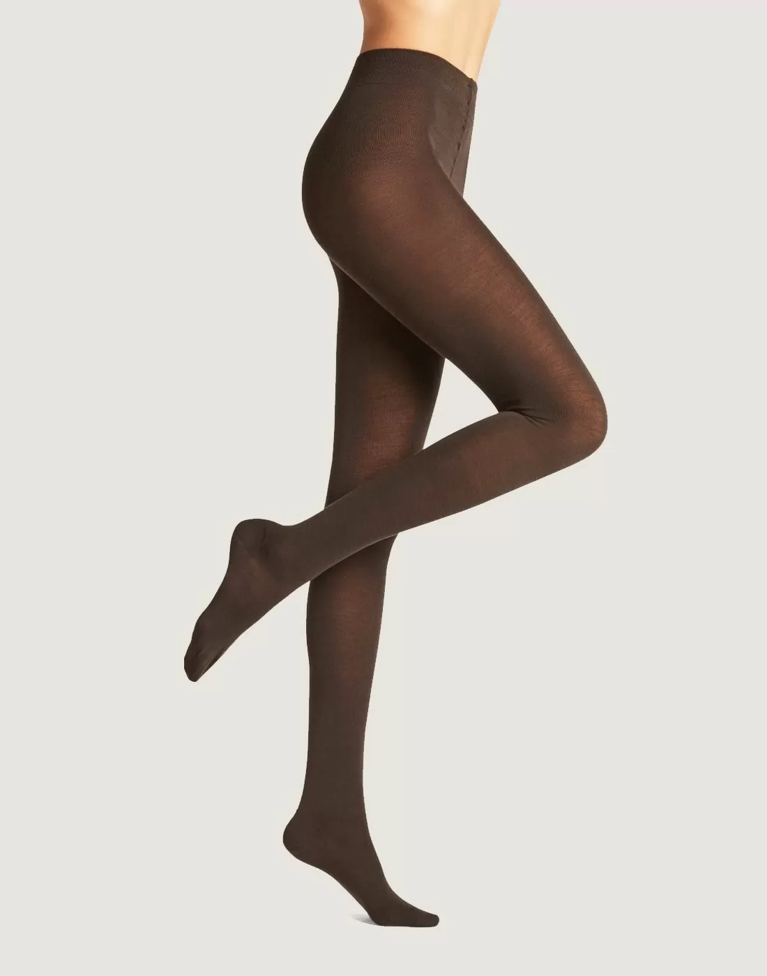 falke softmerino ull strømpebukse dark brown brun