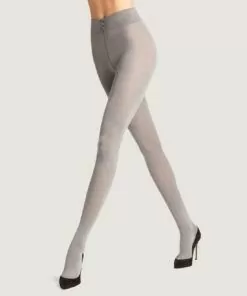 falke softmerino ull strømpebukse light grey grå