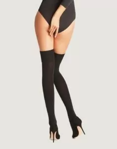 falke striggings overknee ull black